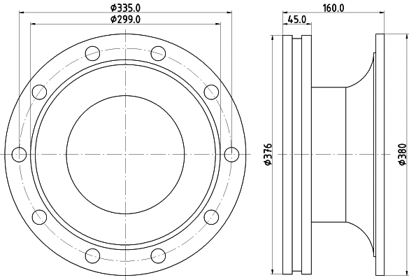 Brake Disc (CVD614)