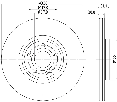 Brake Disc (PCD20541)