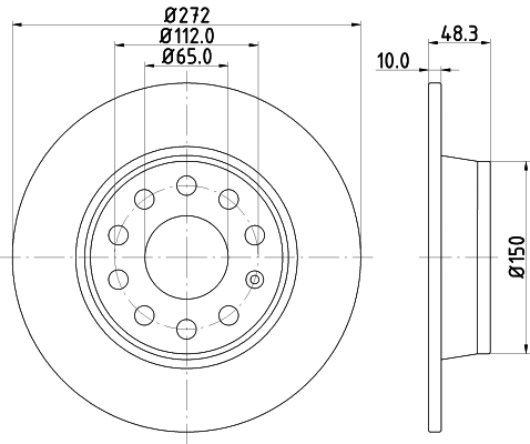 Brake Disc (PCD10162)