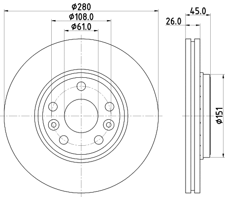 Brake Disc (PCD15692)
