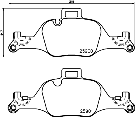 Brake Pad Set, disc brake (PCP2123)