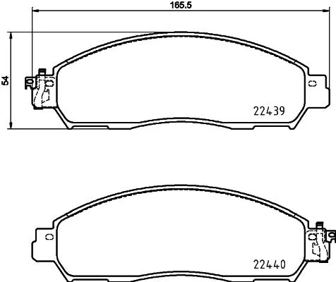 Brake Pad Set, disc brake (PCP1770)