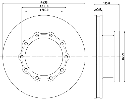 Brake Disc (CVD522)