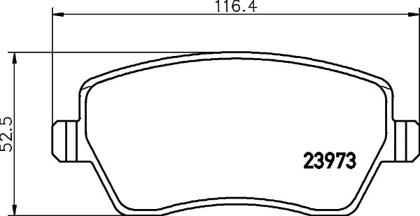 Brake Pad Set, disc brake (PCP1016)