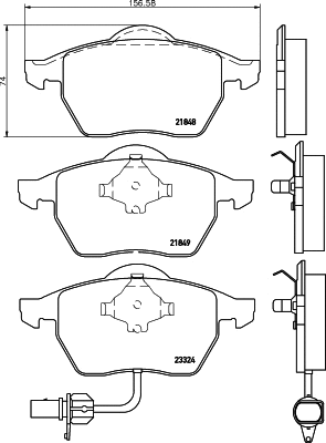 Brake Pad Set, disc brake (PCP1328)