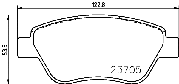 Brake Pad Set, disc brake (PCP1475)