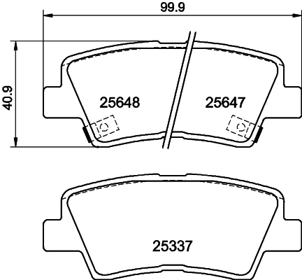 Brake Pad Set, disc brake (PCP1994)