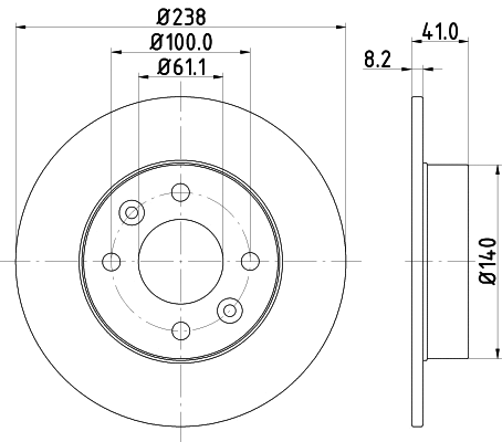 Brake Disc (PCD12972)