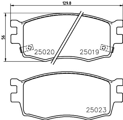 Brake Pad Set, disc brake (PCP1282)