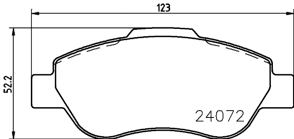 Brake Pad Set, disc brake (PCP1556)