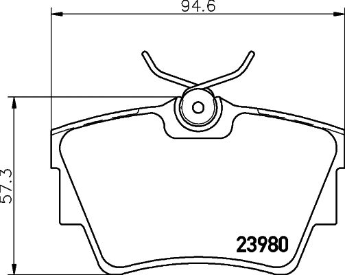 Brake Pad Set, disc brake (PCP1634)