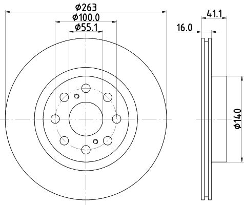 Brake Disc (PCD22712)