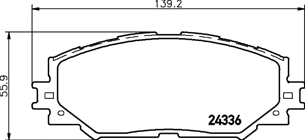 Brake Pad Set, disc brake (PCP1112)