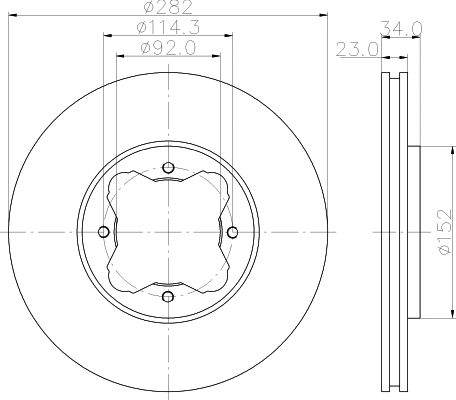 Brake Disc (PCD16622)