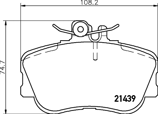 Brake Pad Set, disc brake (PCP1048)