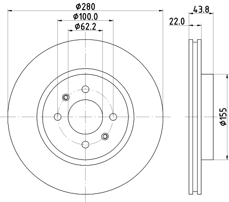 Brake Disc (PCD22882)