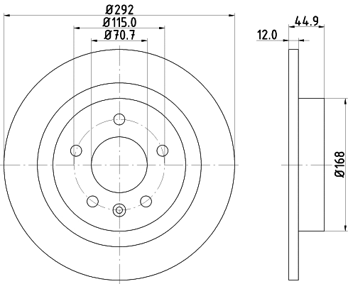 Brake Disc (PCD10952)