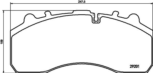 Brake Pad Set, disc brake (CVP105K)