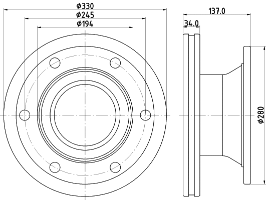 Brake Disc (CVD602)