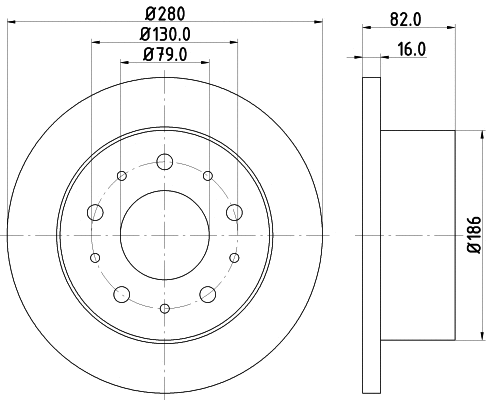 Brake Disc (PCD19442)