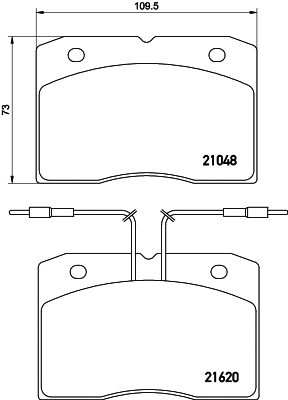 Brake Pad Set, disc brake (CVP053)