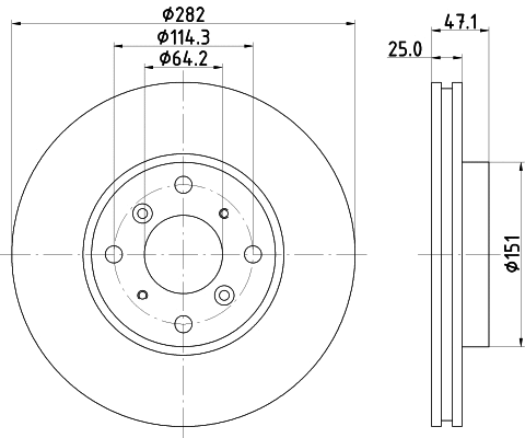 Brake Disc (PCD20772)