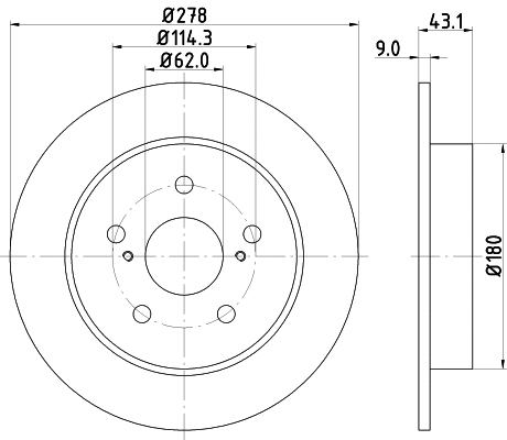 Brake Disc (PCD14452)