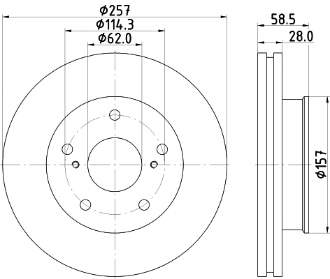 Brake Disc (PCD16852)