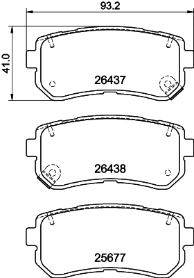Brake Pad Set, disc brake (PCP2048)