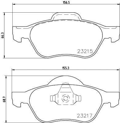 Brake Pad Set, disc brake (PCP1346)