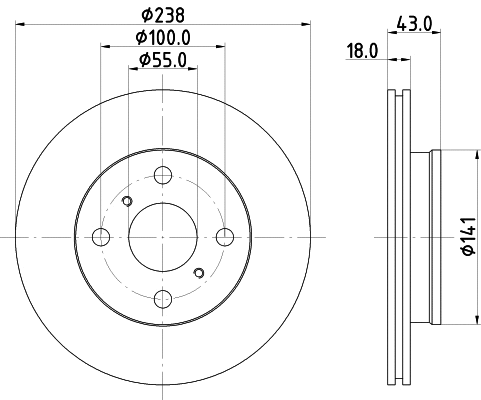 Brake Disc (PCD15142)