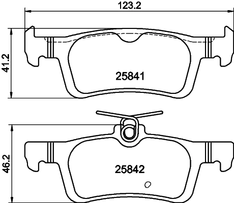 Brake Pad Set, disc brake (PCP2000)