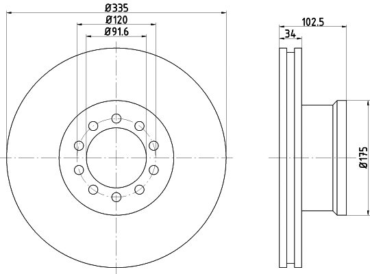 Brake Disc (CVD557)