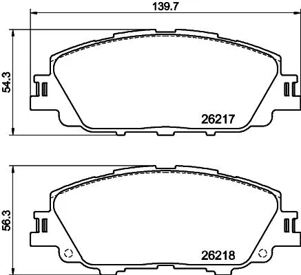 Brake Pad Set, disc brake (PCP1837)