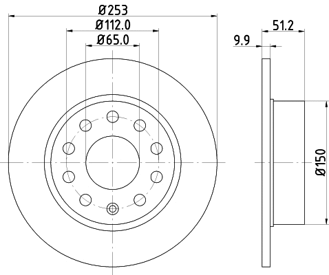 Brake Disc (PCD10012)