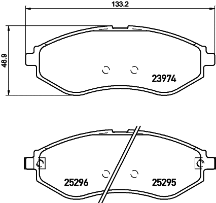 Brake Pad Set, disc brake (PCP1455)
