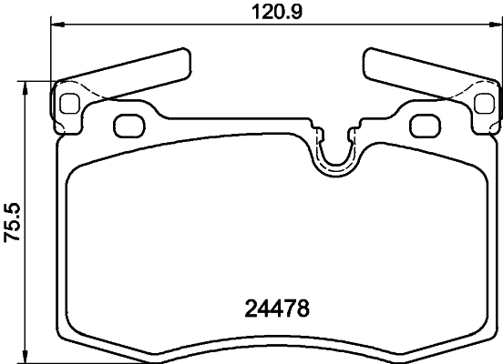 Brake Pad Set, disc brake (PCP2216)