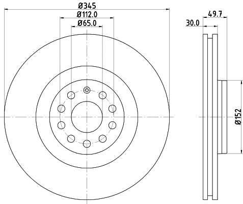 Brake Disc (PCD12831)