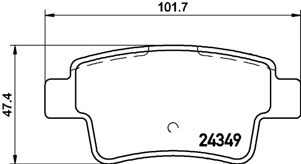 Brake Pad Set, disc brake (PCP1442)