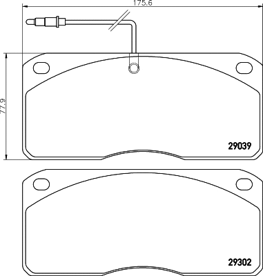 Brake Pad Set, disc brake (CVP008)