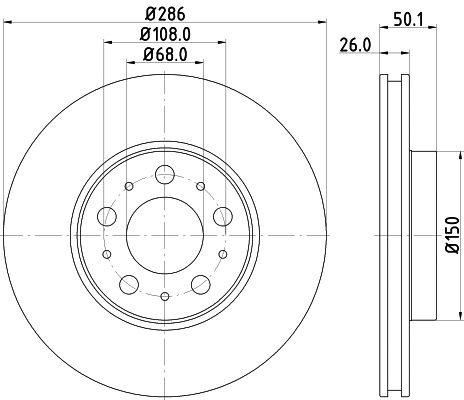 Brake Disc (PCD11982)