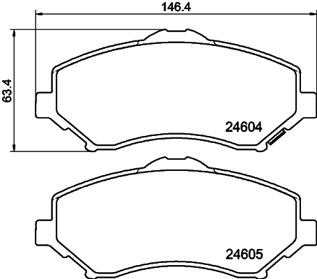 Brake Pad Set, disc brake (PCP2132)