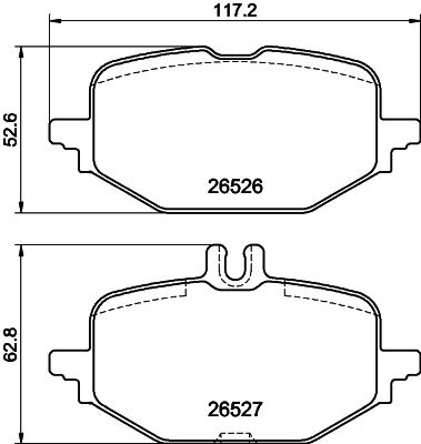 Brake Pad Set, disc brake (PCP2070)