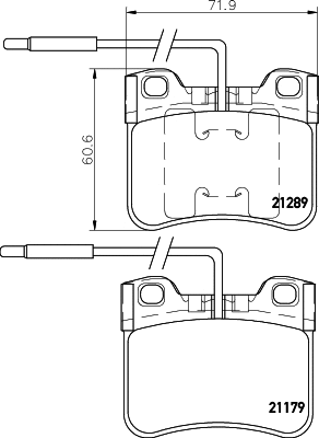 Brake Pad Set, disc brake (PCP1579)