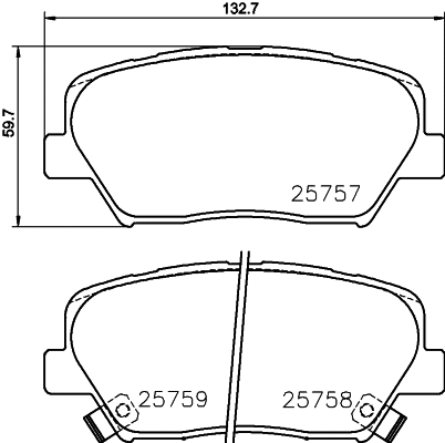 Brake Pad Set, disc brake (PCP1496)