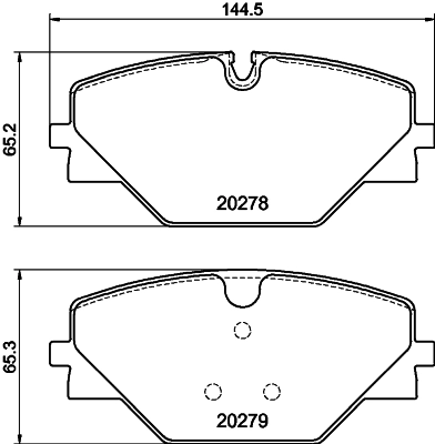 Brake Pad Set, disc brake (PCP2259)