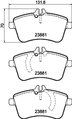 Brake Pad Set, disc brake (PCP1340)
