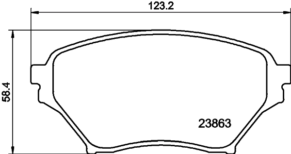 Brake Pad Set, disc brake (PCP1945)