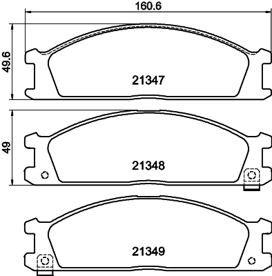 Brake Pad Set, disc brake (PCP1851)