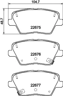 Brake Pad Set, disc brake (PCP1772)